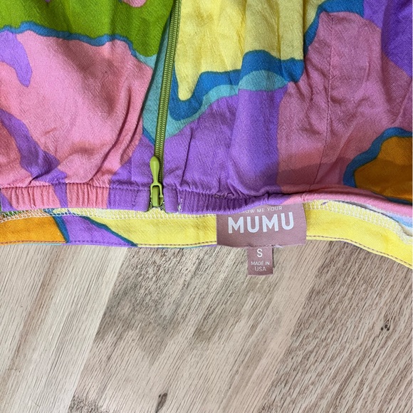 Show Me Your Mumu Wrap Me Up Summer Mini Skirt in Sherbet- size small - Picture 5 of 5
